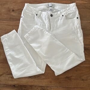 Kenneth Cole Reaction White Ankle Cropped Jeans